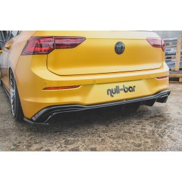 Накладки сплиттеры боковые на задний бампер на VW Golf VIII